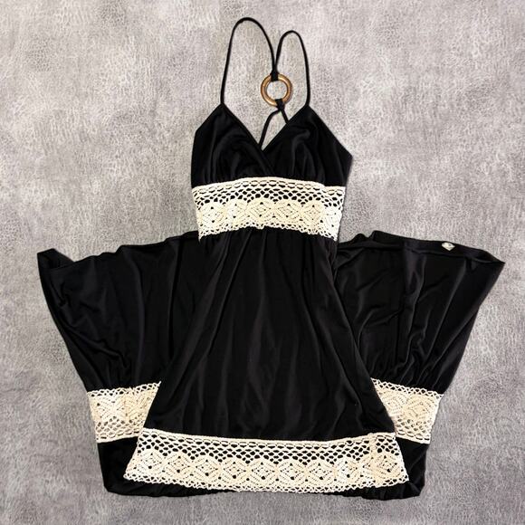 Y2k Wet Seal Crochet Tiered Maxi Dress - Picture 1 of 6